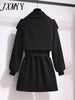 imCharms Short Windbreaker Coat Women 2023 Spring And Autumn Elegant Temperament Waist Advanced Women's Coat