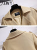 imCharms Short Windbreaker Coat Women 2023 Spring And Autumn Elegant Temperament Waist Advanced Women's Coat