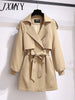 imCharms Short Windbreaker Coat Women 2023 Spring And Autumn Elegant Temperament Waist Advanced Women's Coat