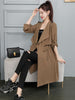 imCharms Thin Trench Coat Women's Mid-Length 2023 Autumn Korean Style Waist-Length British Style Women's Coat