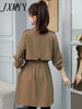 imCharms Thin Trench Coat Women's Mid-Length 2023 Autumn Korean Style Waist-Length British Style Women's Coat