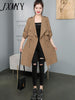 imCharms Thin Trench Coat Women's Mid-Length 2023 Autumn Korean Style Waist-Length British Style Women's Coat