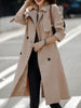 imCharms Trench Coat Women's Mid-Length 2023 Autumn Women's British Style Autumn Popular Coat Double Breasted
