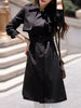 imCharms Trench Coat Women's Mid-Length 2023 Autumn Women's British Style Autumn Popular Coat Double Breasted