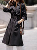 imCharms Trench Coat Women's Mid-Length 2023 Autumn Women's British Style Autumn Popular Coat Double Breasted