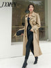 imCharms Fashionable Temperament Trench Coat Women's 2023 Autumn Mid-Length High-End Women's Coat Chic British Style