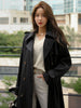 imCharms Fashionable Temperament Trench Coat Women's 2023 Autumn Mid-Length High-End Women's Coat Chic British Style