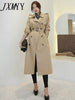 imCharms Fashionable Temperament Trench Coat Women's 2023 Autumn Mid-Length High-End Women's Coat Chic British Style