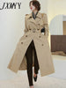 imCharms Fashionable Temperament Trench Coat Women's 2023 Autumn Mid-Length High-End Women's Coat Chic British Style
