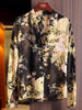 imCharms French Elegant V-Neck Printed Shirt Women's 2023 Summer Long-Sleeved Loose Printed Cardigan Trend