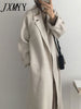 imCharms French Lazy Style Warm Female Fresh Winter 2023 Classical Belt Retro Loose Women Woolen Coats Chic Casual Long Coat Long