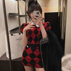 imCharms Gentle Wind Diamond Knitted Sweater Two-Piece Women's 2023 Summer Style Short-Sleeved Sweater Suit Skirt