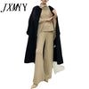 imCharms High-End Suit 2023 Sweater Casual Loose Lazy Female Bat Sleeve Knitted Wide Leg Pants Two-Piece Suit