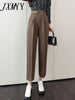 imCharms Korean Version Of High Waist Casual Nine-Point Pants 2023 Autumn And Winter Commuter Trousers Slim Suit Pants
