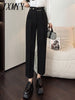 imCharms Korean Version Of High Waist Casual Nine-Point Pants 2023 Autumn And Winter Commuter Trousers Slim Suit Pants