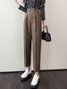 imCharms Korean Version Of High Waist Casual Nine-Point Pants 2023 Autumn And Winter Commuter Trousers Slim Suit Pants