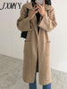 imCharms Korean Version Of Waist-Gathered Cardigan Coat Knitted Padded Long Knee-Length Sweater With Waist Belt In The Long Coat.