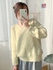 imCharms Mink Fur Imitation Mink Fleece Sweater Women's Autumn And Winter Thickening Winter Loose And Lazy Style Mohair V-Neck Top