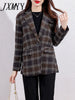 imCharms Plaid Suit Jacket For Women Spring And Autumn Korean Style British Style Fashionable Elegant Small Suit Top