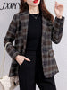 imCharms Plaid Suit Jacket For Women Spring And Autumn Korean Style British Style Fashionable Elegant Small Suit Top