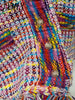 imCharms Rainbow Contrast Color Temperament V-Neck Sweater Coat Women's Loose Lazy Wind Tassel Knitted Cardigan Top Trendy
