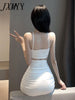 imCharms Sexy Summer Women Nightclub Cross Strap Bodycon Bandage  Hollow out Slim Hip backless Evening Party Dress Ladies