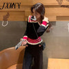 imCharms Simple Knitted Suit Women 2023 Autumn Casual Age-Reducing Wide-Leg Pants Comfortable Two-Piece Suit