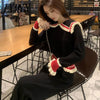 imCharms Simple Knitted Suit Women 2023 Autumn Casual Age-Reducing Wide-Leg Pants Comfortable Two-Piece Suit