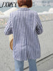 imCharms Slim Striped One-Button Suit Jacket Female 2023 Literary Cotton And Linen Retro Simple Casual Small Suit