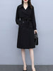 imCharms Spring And Autumn 2023 Style Slimming All-Match Elegant Temperament Mid-Length Trench Coat Women's Clothing