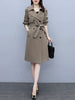 imCharms Spring And Autumn 2023 Style Slimming All-Match Elegant Temperament Mid-Length Trench Coat Women's Clothing