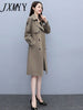 imCharms Spring And Autumn 2023 Style Slimming All-Match Elegant Temperament Mid-Length Trench Coat Women's Clothing