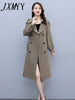 imCharms Spring And Autumn 2023 Style Slimming All-Match Elegant Temperament Mid-Length Trench Coat Women's Clothing