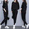 imCharms Spring And Autumn And Comfortable Sports Suit Women 2023 Long-Sleeved Sweater Casual Two-Piece Trend
