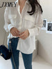imCharms Spring And Autumn Design Niche High-End Sense Long-Sleeved Elegant Temperament Shirt Shirt Women's Clothing