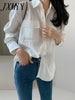 imCharms Spring And Autumn Design Niche High-End Sense Long-Sleeved Elegant Temperament Shirt Shirt Women's Clothing