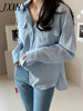imCharms Spring And Autumn Design Niche High-End Sense Long-Sleeved Elegant Temperament Shirt Shirt Women's Clothing