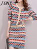 imCharms Spring And Autumn Elegant Temperament Knitted Suit Suit Skirt Sweater Knitted Skirt Women's Clothing