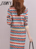 imCharms Spring And Autumn Elegant Temperament Knitted Suit Suit Skirt Sweater Knitted Skirt Women's Clothing
