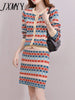 imCharms Spring And Autumn Elegant Temperament Knitted Suit Suit Skirt Sweater Knitted Skirt Women's Clothing