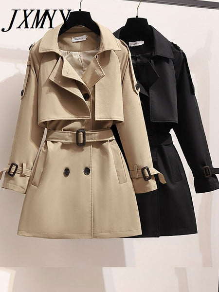 imCharms Spring And Autumn Temperament Short Windbreaker Women's Popular Collocation Shows High British Style Coat