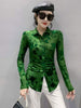 imCharms Spring And Autumn Temperament Mesh Printing Long-Sleeved Shirt Women's All-Match Sexy Breathable Shirt Top