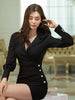 imCharms Spring And Summer Commuter Professional Sexy Bag Hip Skirt Elegant Temperament Slim Dress Women's Clothing
