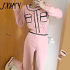 imCharms Suit Autumn 2023 Female Elegant Temperament Casual Wide Leg Pants Two-Piece Suit