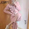 imCharms Suit Autumn 2023 Female Elegant Temperament Casual Wide Leg Pants Two-Piece Suit