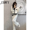 imCharms Suit Autumn And Winter 2023 Elegant Simple Temperament Wide-Leg Pants Knitted Women's Two-Piece Suit