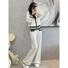 imCharms Suit Autumn And Winter 2023 Elegant Simple Temperament Wide-Leg Pants Knitted Women's Two-Piece Suit