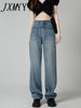 imCharms Summer Thin Section High Waist Jeans Women 2023 Design Niche Straight Loose Drape Wide Leg Straight Pants
