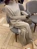 imCharms Sweater Set Women Tracksuit Spring Autumn Knitted Suits 2 Piece Set Warm Turtleneck Sweater Pullovers Wide Legs Pants