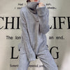 imCharms Sweater Set Women Tracksuit Spring Autumn Knitted Suits 2 Piece Set Warm Turtleneck Sweater Pullovers Wide Legs Pants